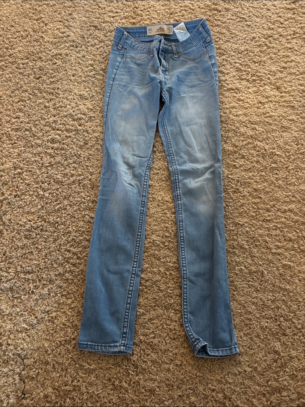 Hollister Women's Skinny Jeans in Light Blue